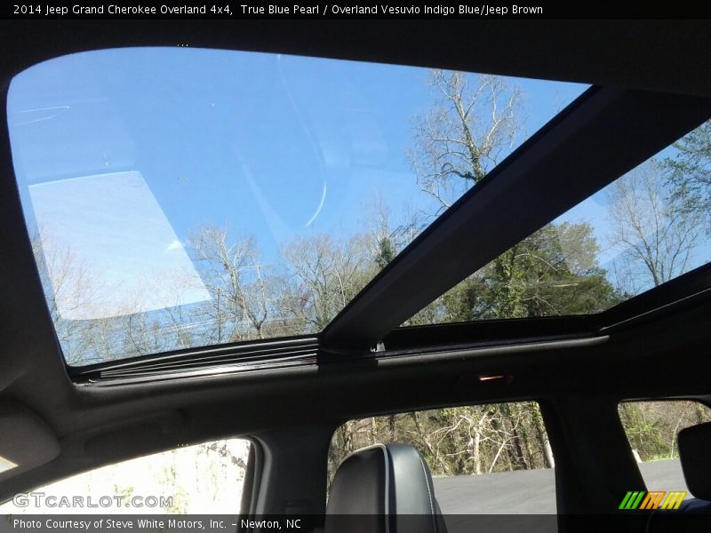 True Blue Pearl / Overland Vesuvio Indigo Blue/Jeep Brown 2014 Jeep Grand Cherokee Overland 4x4