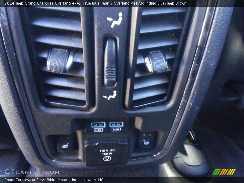 True Blue Pearl / Overland Vesuvio Indigo Blue/Jeep Brown 2014 Jeep Grand Cherokee Overland 4x4