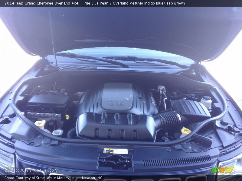 True Blue Pearl / Overland Vesuvio Indigo Blue/Jeep Brown 2014 Jeep Grand Cherokee Overland 4x4