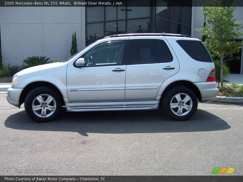 Brilliant Silver Metallic / Ash 2005 Mercedes-Benz ML 350 4Matic