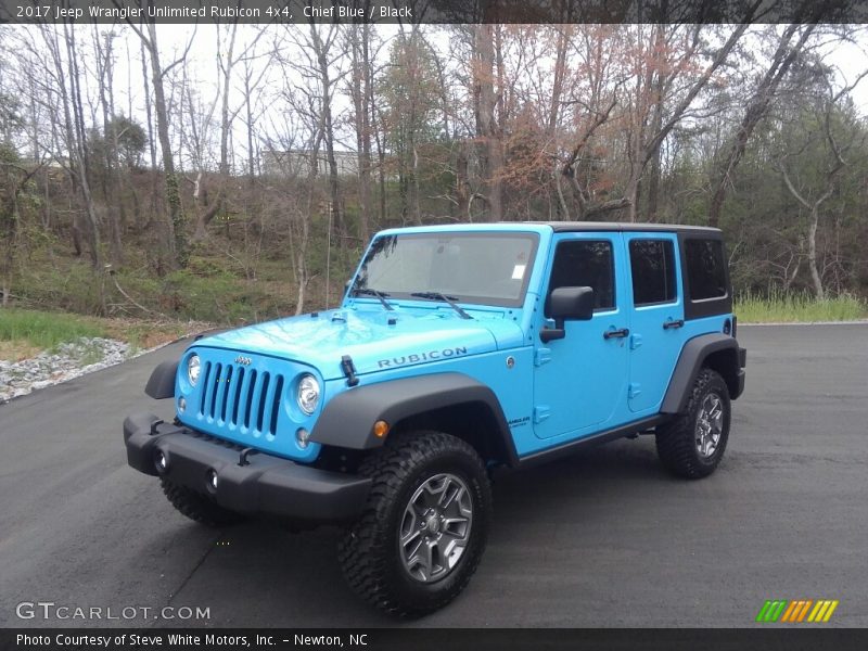 Chief Blue / Black 2017 Jeep Wrangler Unlimited Rubicon 4x4