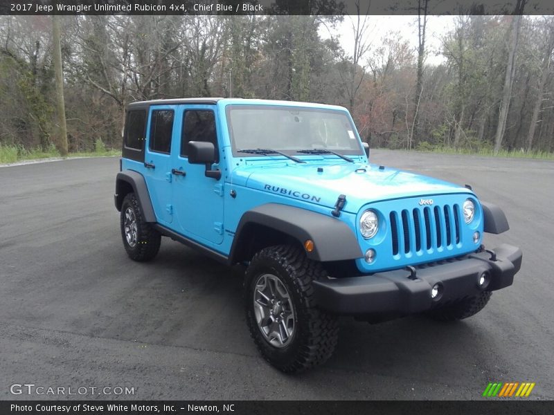 Chief Blue / Black 2017 Jeep Wrangler Unlimited Rubicon 4x4