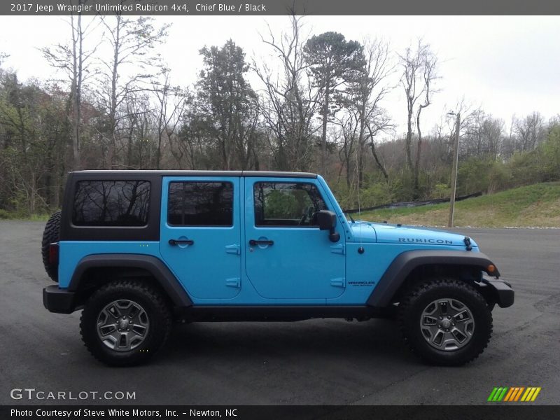Chief Blue / Black 2017 Jeep Wrangler Unlimited Rubicon 4x4