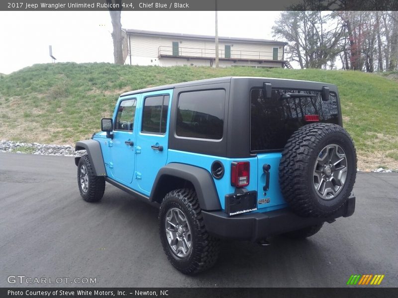 Chief Blue / Black 2017 Jeep Wrangler Unlimited Rubicon 4x4