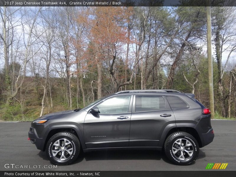 Granite Crystal Metallic / Black 2017 Jeep Cherokee Trailhawk 4x4