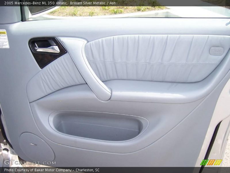 Brilliant Silver Metallic / Ash 2005 Mercedes-Benz ML 350 4Matic