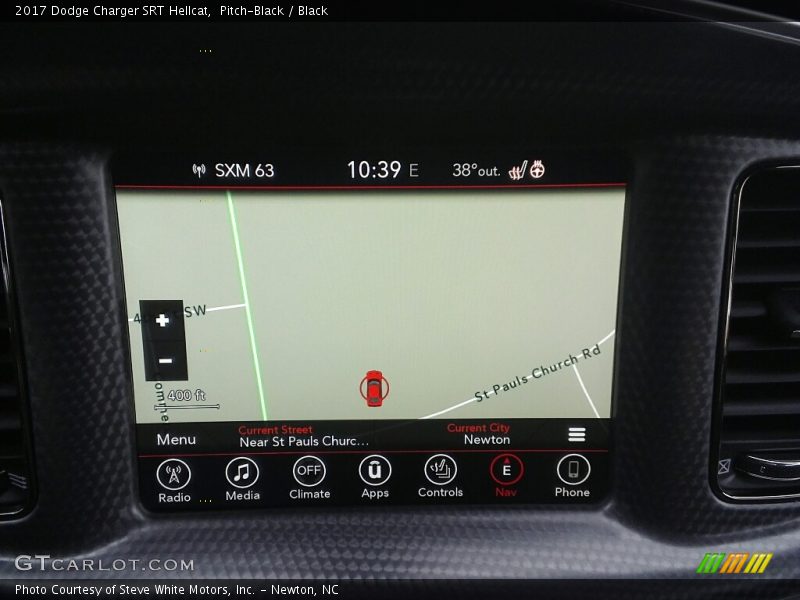 Navigation of 2017 Charger SRT Hellcat