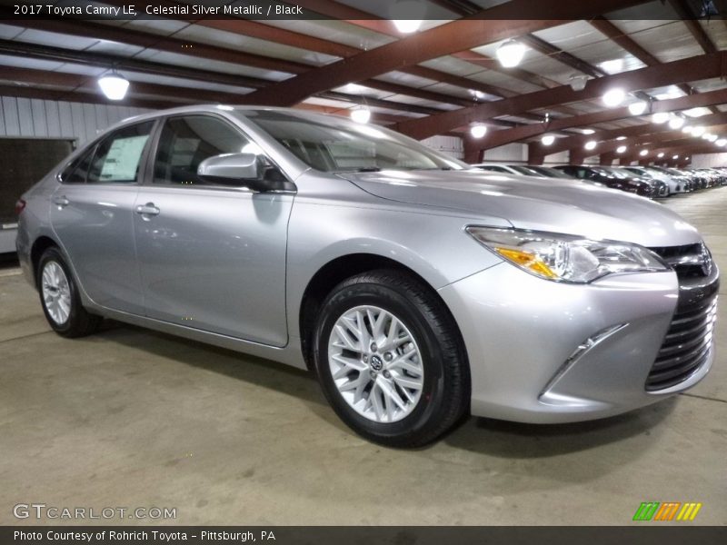 Celestial Silver Metallic / Black 2017 Toyota Camry LE