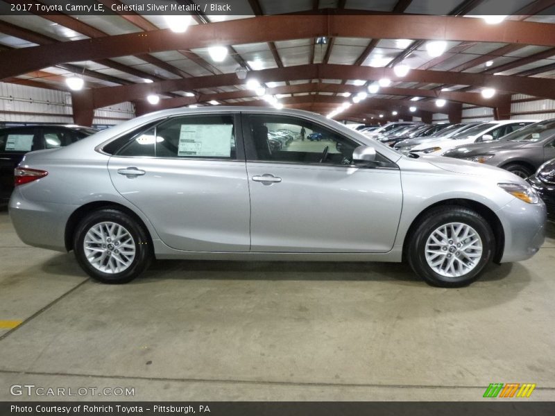 Celestial Silver Metallic / Black 2017 Toyota Camry LE