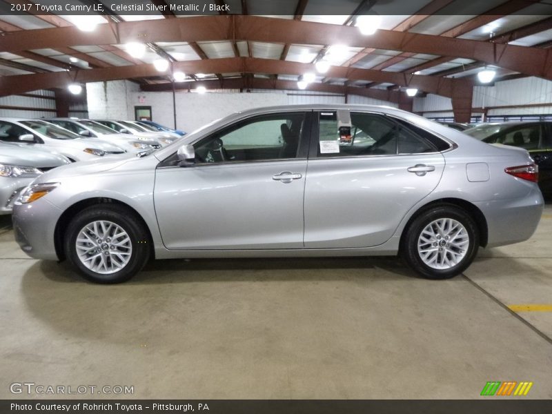 Celestial Silver Metallic / Black 2017 Toyota Camry LE