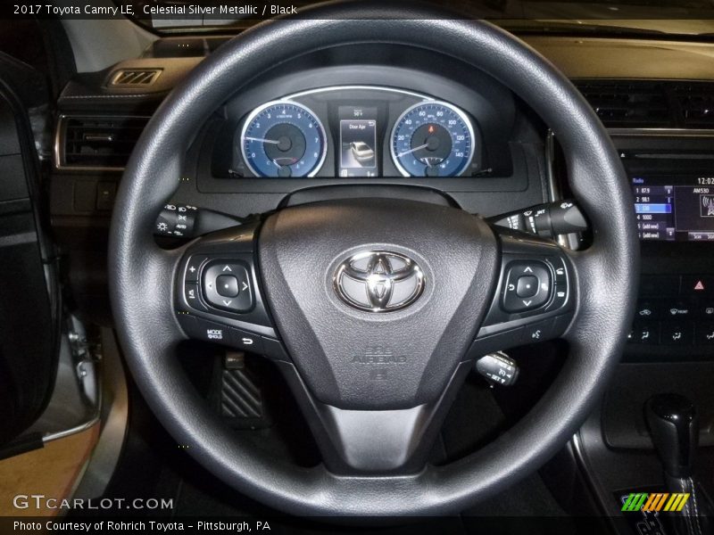 Celestial Silver Metallic / Black 2017 Toyota Camry LE