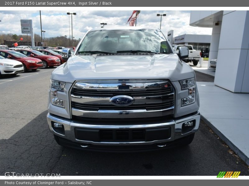 Ingot Silver / Black 2017 Ford F150 Lariat SuperCrew 4X4