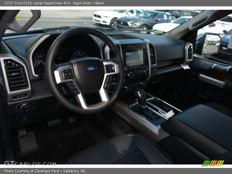 Ingot Silver / Black 2017 Ford F150 Lariat SuperCrew 4X4