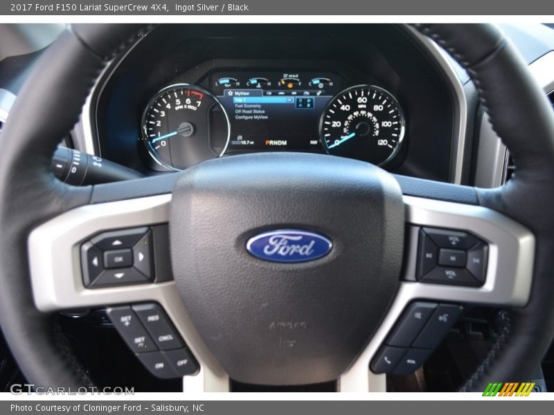 Ingot Silver / Black 2017 Ford F150 Lariat SuperCrew 4X4