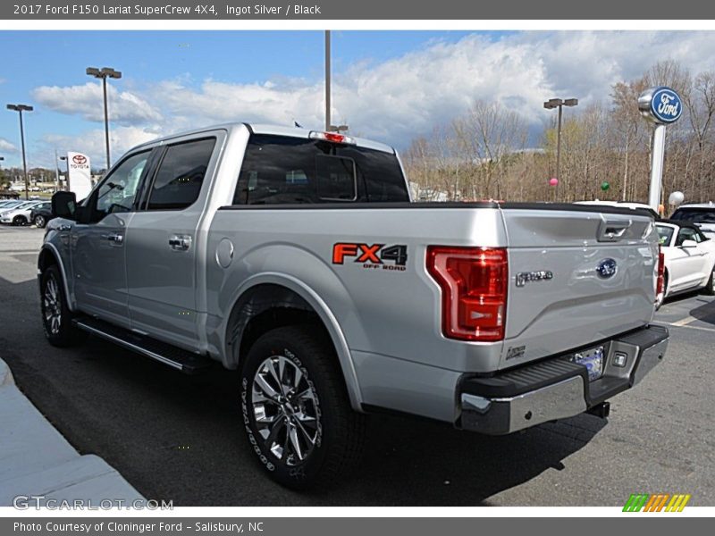 Ingot Silver / Black 2017 Ford F150 Lariat SuperCrew 4X4