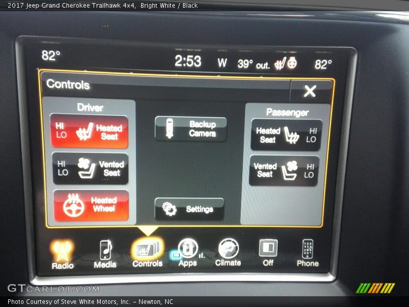 Bright White / Black 2017 Jeep Grand Cherokee Trailhawk 4x4
