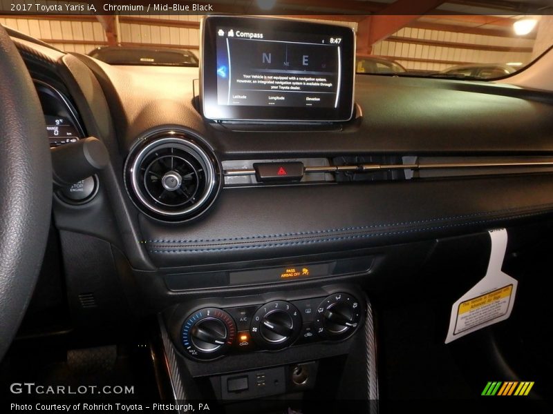 Chromium / Mid-Blue Black 2017 Toyota Yaris iA