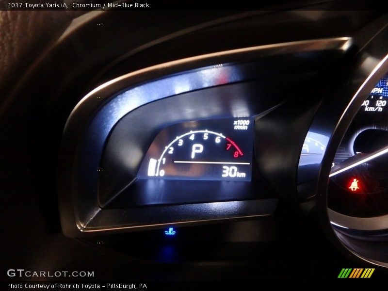 Chromium / Mid-Blue Black 2017 Toyota Yaris iA