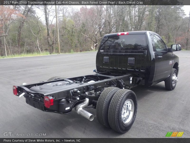 Black Forest Green Pearl / Black/Diesel Gray 2017 Ram 3500 Tradesman Regular Cab 4x4 Chassis