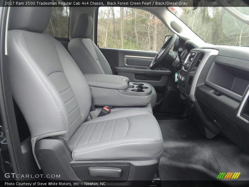 Black Forest Green Pearl / Black/Diesel Gray 2017 Ram 3500 Tradesman Regular Cab 4x4 Chassis