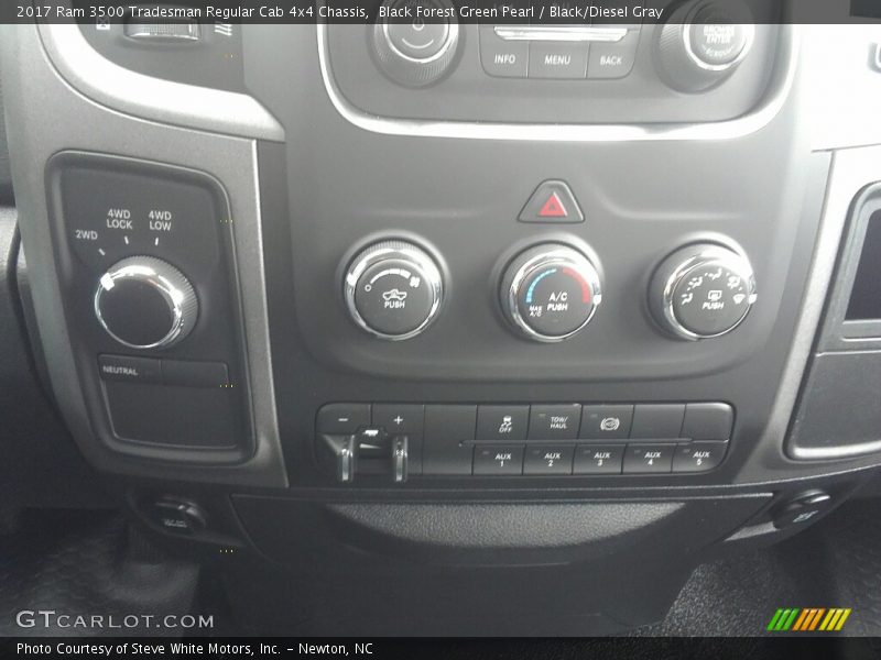 Black Forest Green Pearl / Black/Diesel Gray 2017 Ram 3500 Tradesman Regular Cab 4x4 Chassis