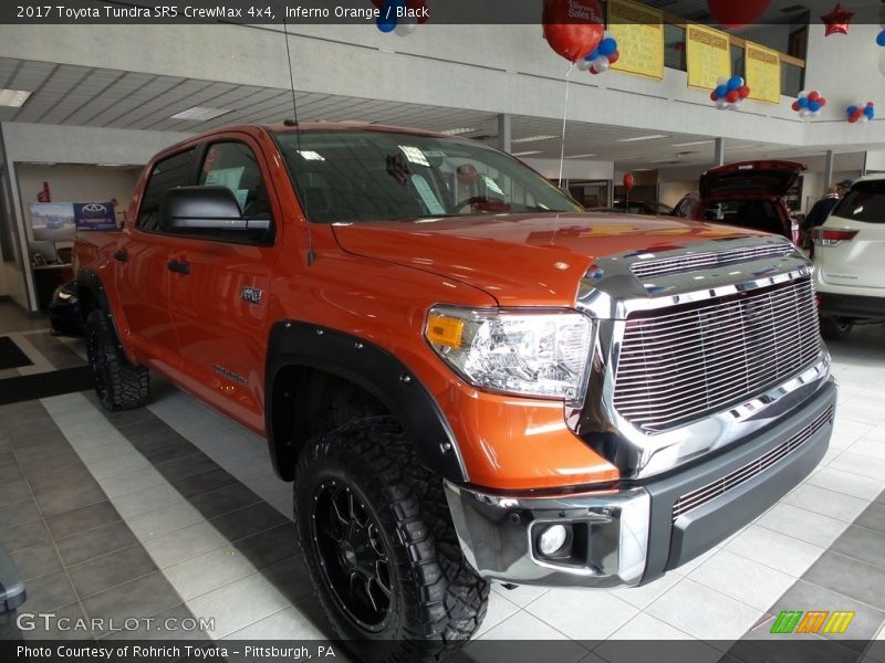 Inferno Orange / Black 2017 Toyota Tundra SR5 CrewMax 4x4