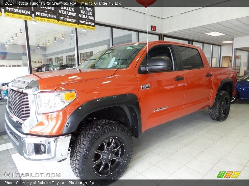 Inferno Orange / Black 2017 Toyota Tundra SR5 CrewMax 4x4