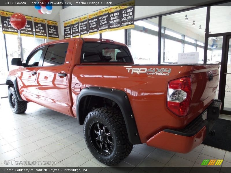 Inferno Orange / Black 2017 Toyota Tundra SR5 CrewMax 4x4