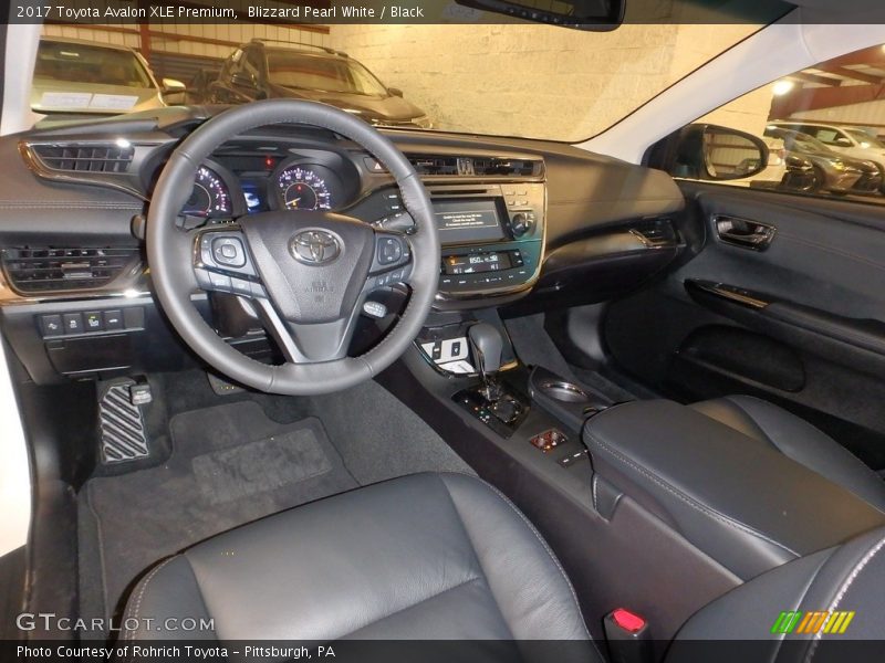 Blizzard Pearl White / Black 2017 Toyota Avalon XLE Premium
