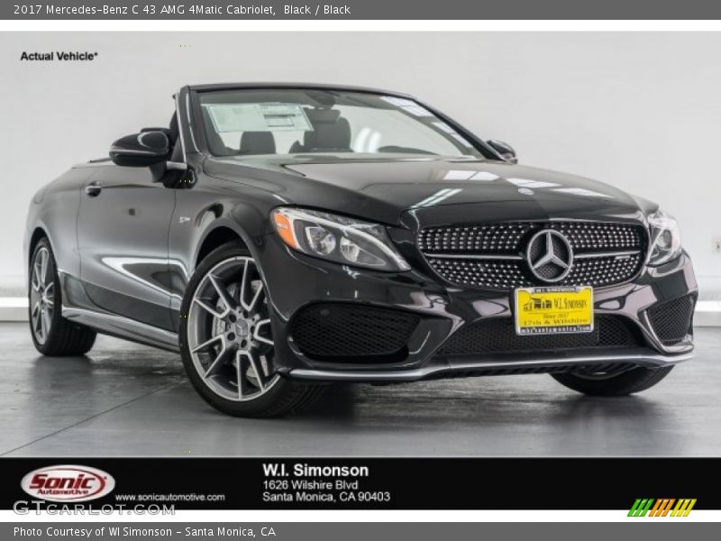 Black / Black 2017 Mercedes-Benz C 43 AMG 4Matic Cabriolet