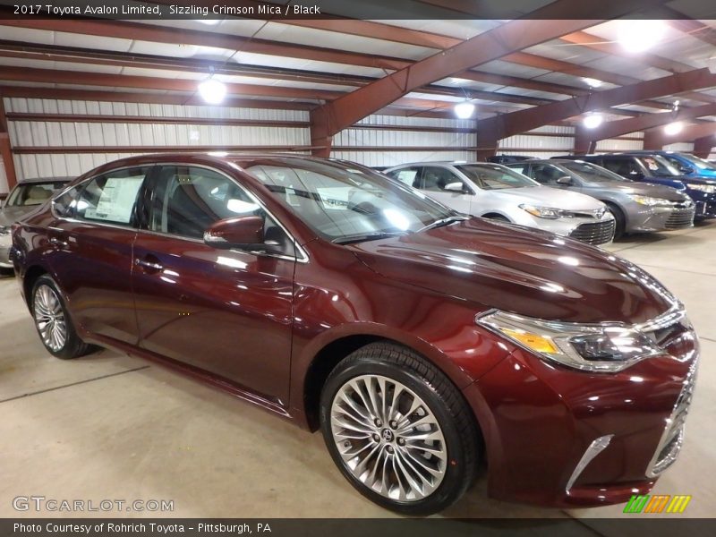 Sizzling Crimson Mica / Black 2017 Toyota Avalon Limited