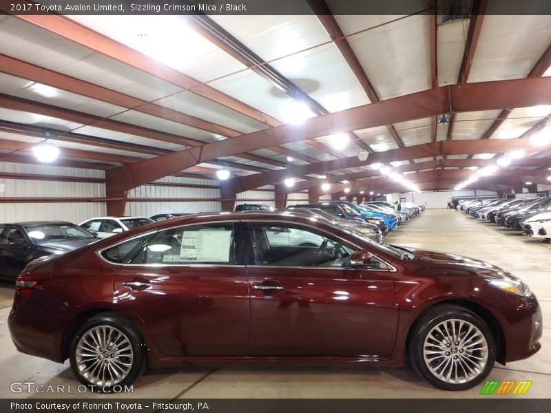 Sizzling Crimson Mica / Black 2017 Toyota Avalon Limited