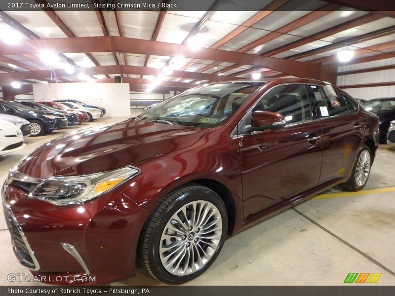 Sizzling Crimson Mica / Black 2017 Toyota Avalon Limited