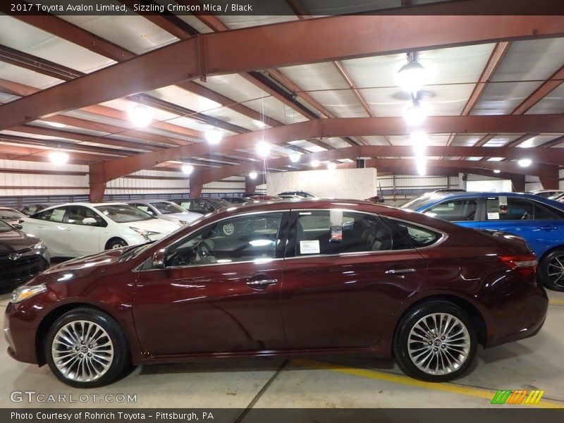 Sizzling Crimson Mica / Black 2017 Toyota Avalon Limited