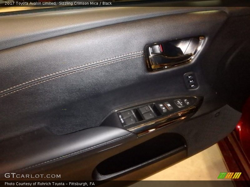 Sizzling Crimson Mica / Black 2017 Toyota Avalon Limited