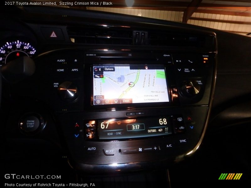 Sizzling Crimson Mica / Black 2017 Toyota Avalon Limited