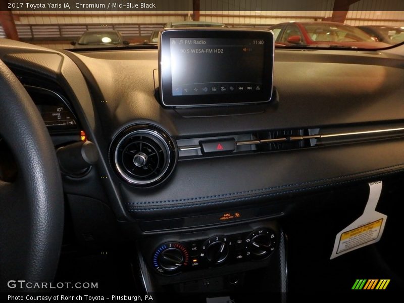 Chromium / Mid-Blue Black 2017 Toyota Yaris iA