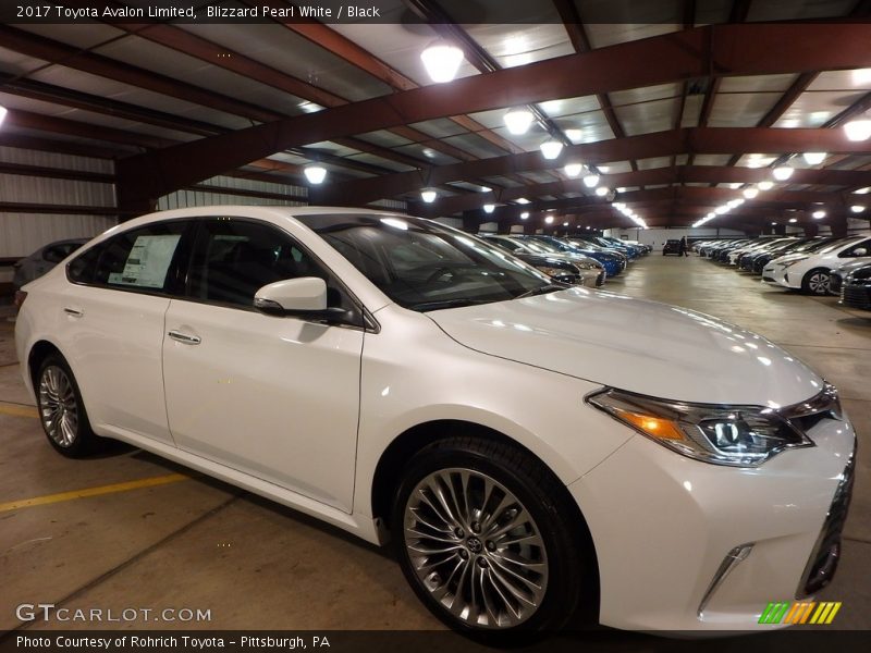 Blizzard Pearl White / Black 2017 Toyota Avalon Limited