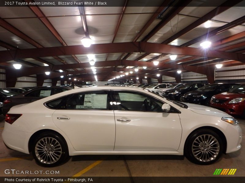 Blizzard Pearl White / Black 2017 Toyota Avalon Limited