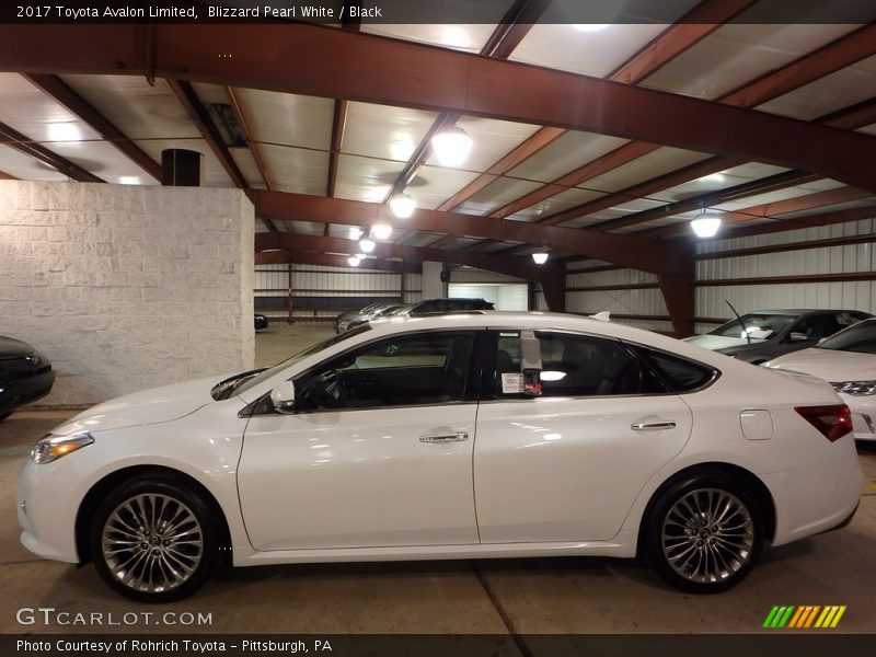 Blizzard Pearl White / Black 2017 Toyota Avalon Limited