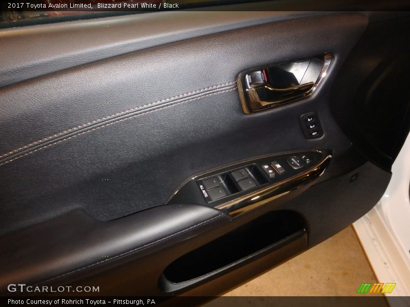 Blizzard Pearl White / Black 2017 Toyota Avalon Limited