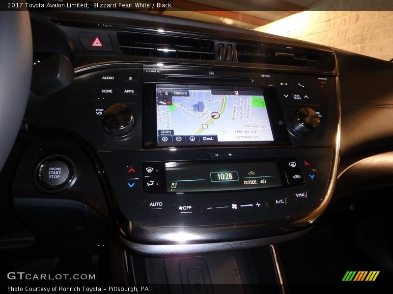 Blizzard Pearl White / Black 2017 Toyota Avalon Limited