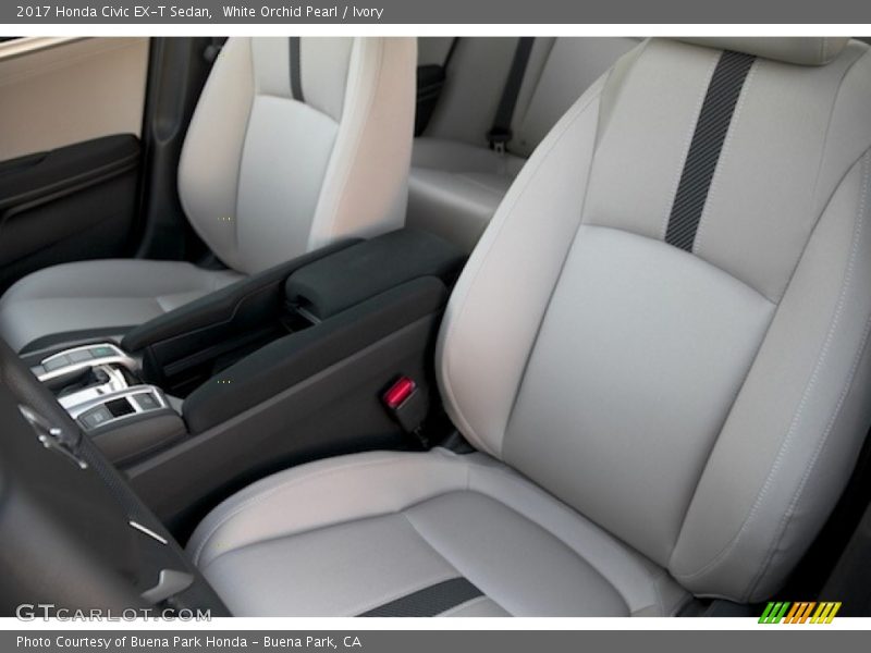 White Orchid Pearl / Ivory 2017 Honda Civic EX-T Sedan