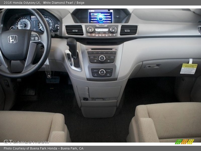 White Diamond Pearl / Beige 2016 Honda Odyssey LX