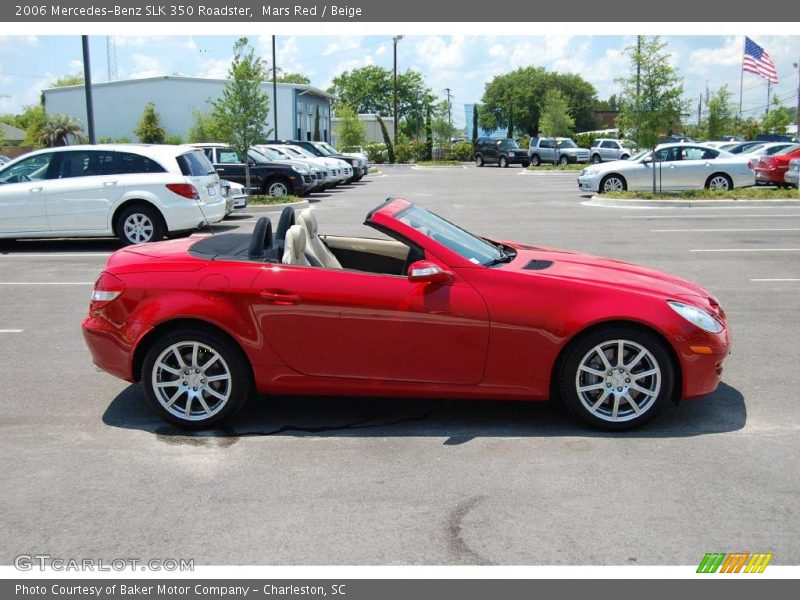 Mars Red / Beige 2006 Mercedes-Benz SLK 350 Roadster