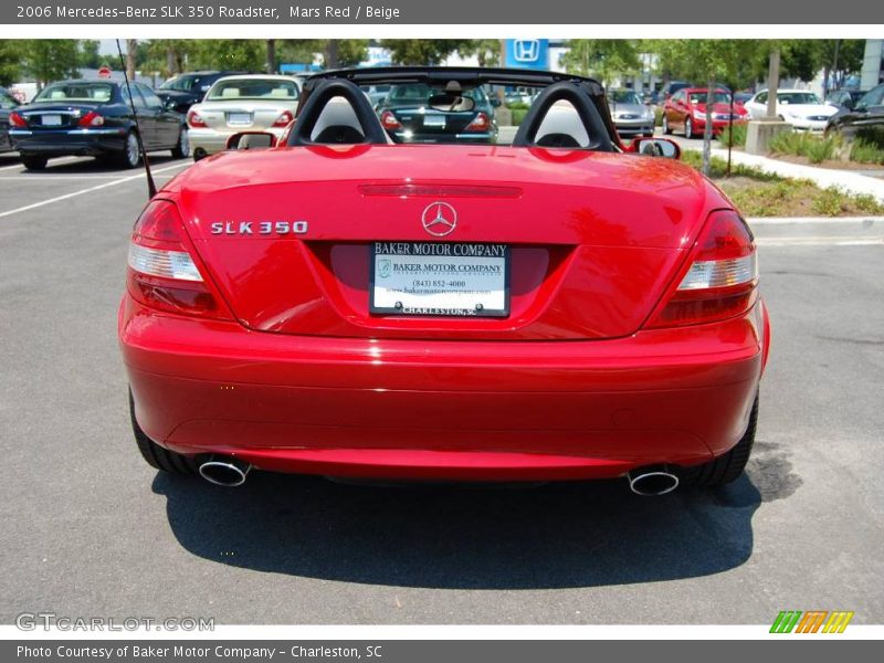 Mars Red / Beige 2006 Mercedes-Benz SLK 350 Roadster