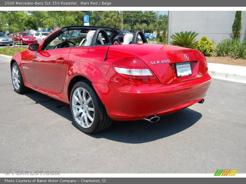 Mars Red / Beige 2006 Mercedes-Benz SLK 350 Roadster