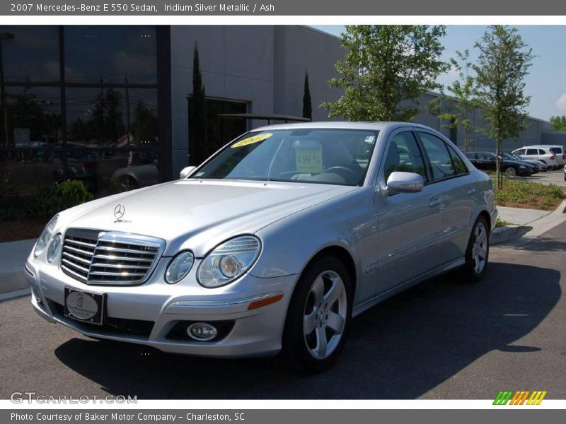 Iridium Silver Metallic / Ash 2007 Mercedes-Benz E 550 Sedan