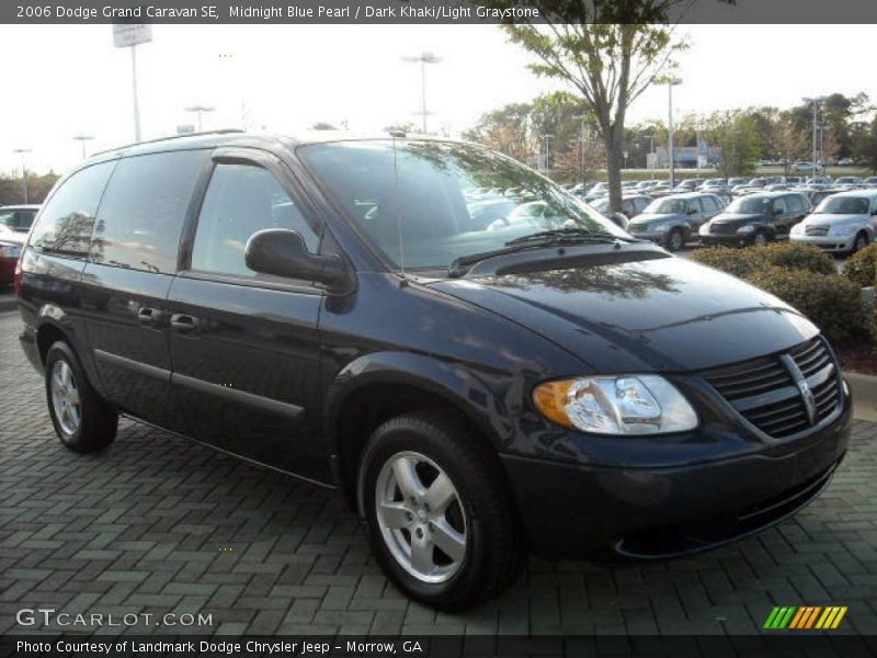 Midnight Blue Pearl / Dark Khaki/Light Graystone 2006 Dodge Grand Caravan SE