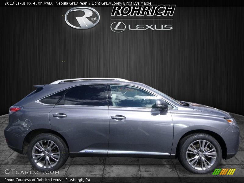 Nebula Gray Pearl / Light Gray/Ebony Birds Eye Maple 2013 Lexus RX 450h AWD